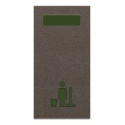 2CLA218050N1801 Светосигнализатор с LED лампой, Уборка номера, 1-модульный, серия Zenit, цвет антрацит