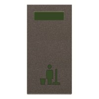 2CLA218050N1801 Светосигнализатор с LED лампой, Уборка номера, 1-модульный, серия Zenit, цвет антрацит