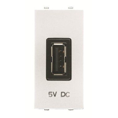 2CLA218500N1101 Механизм USB зарядного устройства, 1М, 750 мА, серия Zenit, цвет альпийский белый