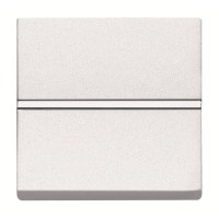 2CLA220470N1101 Механизм 1-клавишной кнопки с нормально-открытым контактом с клавишей без символа, 2-модульный, серия Zenit, цвет альпийский белый