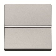 2CLA220470N1301 Механизм 1-клавишной кнопки с нормально-открытым контактом с клавишей без символа, 2-модульный, серия Zenit, цвет серебристый