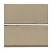 2CLA220470N1901 Механизм 1-клавишной кнопки с нормально-открытым контактом с клавишей без символа, 2-модульный, серия Zenit, цвет шампань