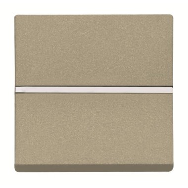 2CLA220470N1901 Механизм 1-клавишной кнопки с нормально-открытым контактом с клавишей без символа, 2-модульный, серия Zenit, цвет шампань