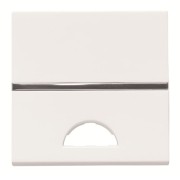 2CLA220190N1101 Клавиша 1-клавишного 2-модульного выключателя/переключателя/кнопки с окном для шильдика с символом, серия Zenit, цвет альпийский белый