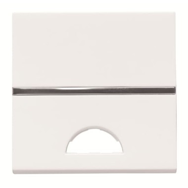 2CLA220190N1101 Клавиша 1-клавишного 2-модульного выключателя/переключателя/кнопки с окном для шильдика с символом, серия Zenit, цвет альпийский белый