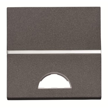 2CLA220190N1801 Клавиша 1-клавишного 2-модульного выключателя/переключателя/кнопки с окном для шильдика с символом, серия Zenit, цвет антрацит