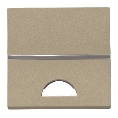 2CLA220190N1901 Клавиша 1-клавишного 2-модульного выключателя/переключателя/кнопки с окном для шильдика с символом, серия Zenit, цвет шампань