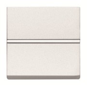 2CLA221000N1101 Механизм 1-клавишного проходного переключателя с клавишей, 2-модульный, серия Zenit, цвет альпийский белый