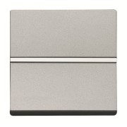 2CLA220460N1301 Механизм 1-клавишной кнопки с нормально-закрытым контактом с клавишей без символа, 2-модульный, серия Zenit, цвет серебристый