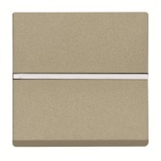 2CLA220460N1901 Механизм 1-клавишной кнопки с нормально-закрытым контактом с клавишей без символа, 2-модульный, серия Zenit, цвет шампань