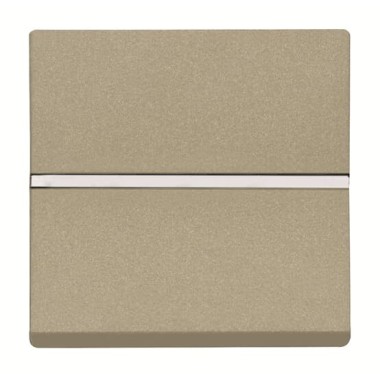 2CLA220460N1901 Механизм 1-клавишной кнопки с нормально-закрытым контактом с клавишей без символа, 2-модульный, серия Zenit, цвет шампань