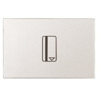 2CLA221410N1101 Механизм карточного (54 мм) выключателя с накладкой, 2-модульный, серия Zenit, цвет альпийский белый