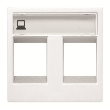 2CLA221820N1101 Накладка для 2-х суппортов/разъёмов типа 2017... и/или 2018..., 2-модульная, серия Zenit, цвет альпийский белый 2CLA221820N1101 Накладка для 2-х суппортов/разъёмов типа 2017... и/или 2018..., 2-модульная, серия Zenit, цвет альпийский белый