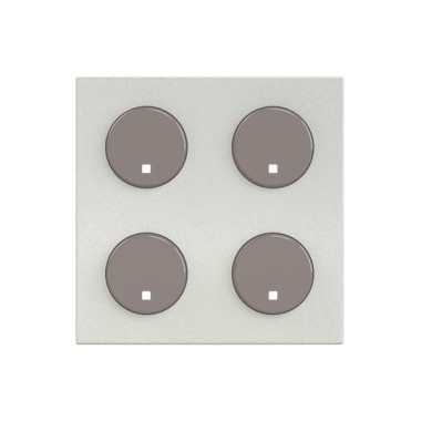 2CLA222640N1302 SR-4-N2PL Центральная плата 4-кнопочная free@home, Zenit, серебряный