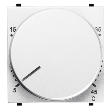 2CLA224030N1101 Механизм терморегулятора для тёплых полов с выносным датчиком температуры, 10А/250В, серия Zenit, цвет альпийский белый