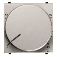 2CLA224030N1301 Механизм терморегулятора для тёплых полов с выносным датчиком температуры, 10А/250В, серия Zenit, цвет серебристый