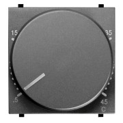 2CLA224030N1801 Механизм терморегулятора для тёплых полов с выносным датчиком температуры, 10А/250В, серия Zenit, цвет антрацит