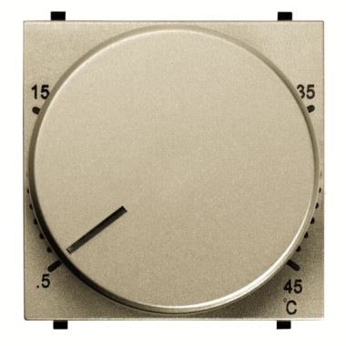 2CLA224030N1901 Механизм терморегулятора для тёплых полов с выносным датчиком температуры, 10А/250В, серия Zenit, цвет шампань