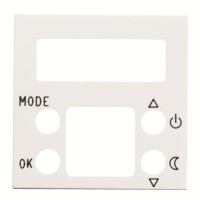 2CLA224050N1101 Накладка для механизма электронного терморегулятора 8140.5, 2-модульная, серия Zenit, цвет альпийский белый