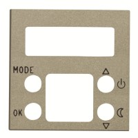 2CLA224050N1901 Накладка для механизма электронного терморегулятора 8140.5, 2-модульная, серия Zenit, цвет шампань