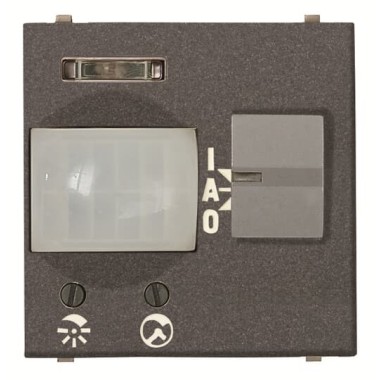 2CLA224100N1801 Датчик движения инфракрасный пассивный, 2-модульный, серия Zenit, цвет антрацит