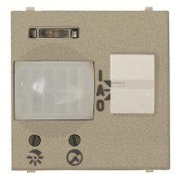 2CLA224100N1901 Датчик движения инфракрасный пассивный, 2-модульный, серия Zenit, цвет шампань