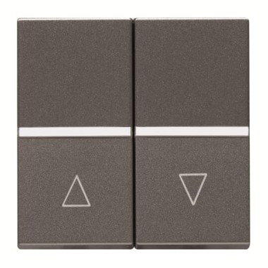 2CLA224410N1801 Механизм выключателя жалюзи клавишный, с фиксацией, 2-модульный, серия Zenit, цвет антрацит