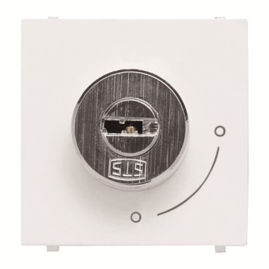 2CLA225320N1101 Механизм выключателя с ключом на 2 положения, без фиксации, 2-модульный, серия Zenit, цвет альпийский белый