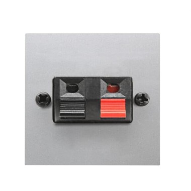 2CLA225710N1301 Механизм аудиоразъёма для подключения громкоговорителей/динамиков (прищепки), чёрный+красный, 2-модульный, серия Zenit, цвет серебристый 2CLA225710N1301 Механизм аудиоразъёма для подключения громкоговорителей/динамиков (прищепки), чёрный+красный, 2-модульный, серия Zenit, цвет серебристый