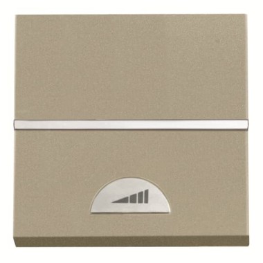 2CLA226000N1901 Механизм электронного клавишного светорегулятора 40-450 Вт, 2-модульный, серия Zenit, цвет шампань