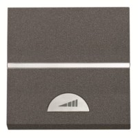 2CLA226010N1801 Механизм универсального электронного клавишного светорегулятора 60-500 Вт, 2-модульный, серия Zenit, цвет антрацит