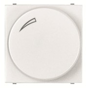 2CLA226020N1101 Механизм электронного поворотного светорегулятора 60-400 Вт, 2-модульный, серия Zenit, цвет альпийский белый