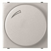 2CLA226020N1301 Механизм электронного поворотного светорегулятора 60-400 Вт, 2-модульный, серия Zenit, цвет серебристый