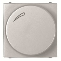 2CLA226020N1301 Механизм электронного поворотного светорегулятора 60-400 Вт, 2-модульный, серия Zenit, цвет серебристый