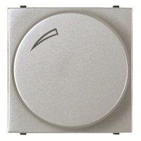 2CLA226090N1301 Механизм электронного поворотного светорегулятора для люминесцентных ламп 700 Вт, 0/1-10 В, 50 мА, 2-модульный, серия Zenit, цвет серебристый