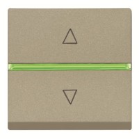 2CLA226120N1901 Механизм электронного выключателя жалюзи, 700 ВА, 2-модульный, серия Zenit, цвет шампань