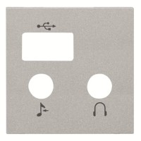 2CLA226830N1301 Накладка (центральная плата) для механизма медиа-комбайна арт.9368.3, серия Zenit, цвет серебристый