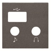 2CLA226830N1801 Накладка (центральная плата) для механизма медиа-комбайна арт.9368.3, серия Zenit, цвет антрацит