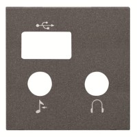 2CLA226830N1801 Накладка (центральная плата) для механизма медиа-комбайна арт.9368.3, серия Zenit, цвет антрацит