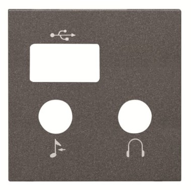 2CLA226830N1801 Накладка (центральная плата) для механизма медиа-комбайна арт.9368.3, серия Zenit, цвет антрацит