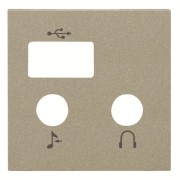 2CLA226830N1901 Накладка (центральная плата) для механизма медиа-комбайна арт.9368.3, серия Zenit, цвет шампань