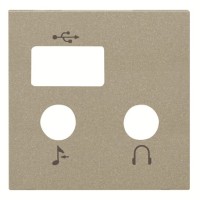 2CLA226830N1901 Накладка (центральная плата) для механизма медиа-комбайна арт.9368.3, серия Zenit, цвет шампань