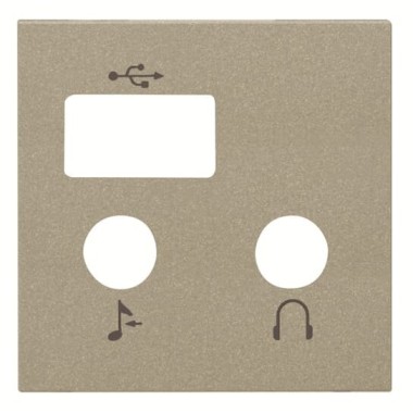 2CLA226830N1901 Накладка (центральная плата) для механизма медиа-комбайна арт.9368.3, серия Zenit, цвет шампань