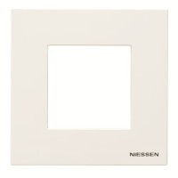 2CLA227100N1101 Рамка 1-постовая, 2-модульная, серия Zenit, цвет альпийский белый