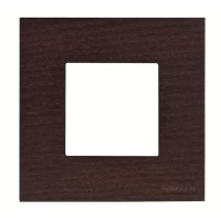 2CLA227100N2101 Рамка 1-постовая, 2-модульная, серия Zenit, натуральное венге