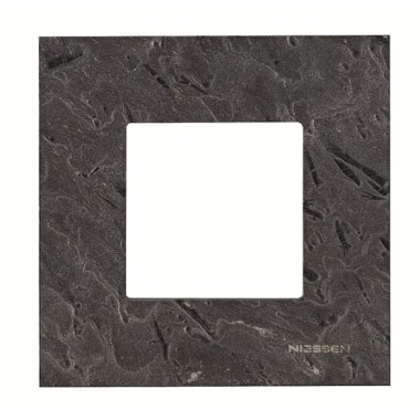 2CLA227100N2201 Рамка 1-постовая, 2-модульная, серия Zenit, натуральный сланец