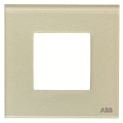 2CLA227100N3501 Рамка 1-постовая, 2-модульная, серия Zenit, стекло Жемчужное