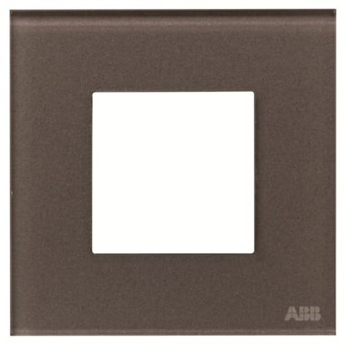 2CLA227100N3701 Рамка 1-постовая, 2-модульная, серия Zenit, стекло Кофейное