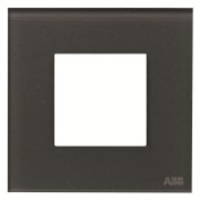 2CLA227100N3801 Рамка 1-постовая, 2-модульная, серия Zenit, стекло Графит