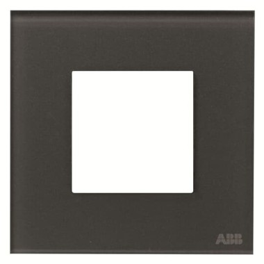 2CLA227100N3801 Рамка 1-постовая, 2-модульная, серия Zenit, стекло Графит